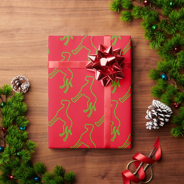 Papel De Regalo Patrón de Gran Danés (Regalo de vacaciones)