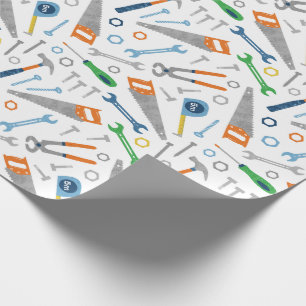 Papel De Regalo Patrón de Guay y herramientas personalizadas en bl