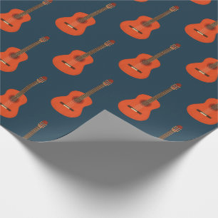 Papel De Regalo Patrón de Guitars retro