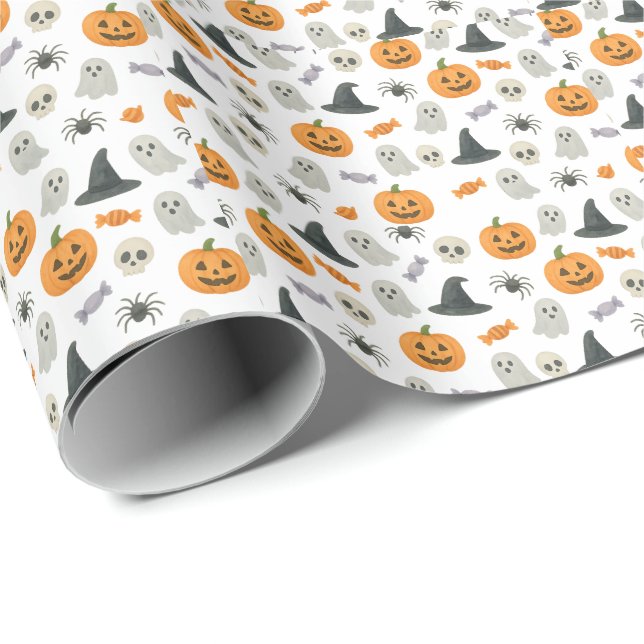 Papel De Regalo Patrón de Halloween (Esquina del rollo)