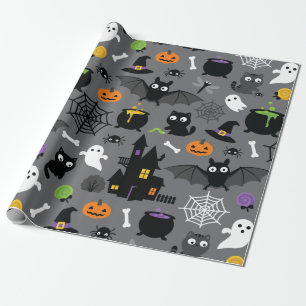 Papel De Regalo Patrón de Halloween