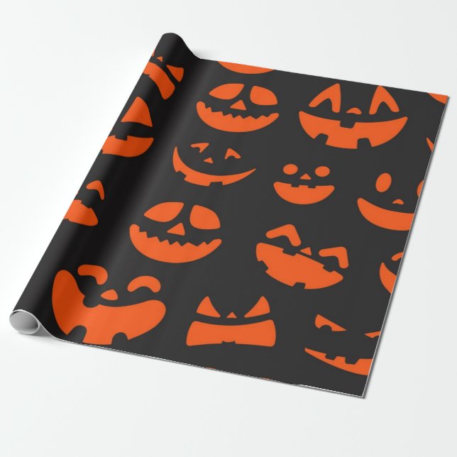 Papel De Regalo Patrón de Halloween (Desenrollado)