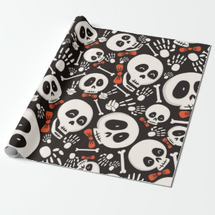 Papel De Regalo Patrón de Halloween con escarnio