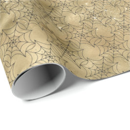 Papel De Regalo Patrón de Halloween de araña cruda
