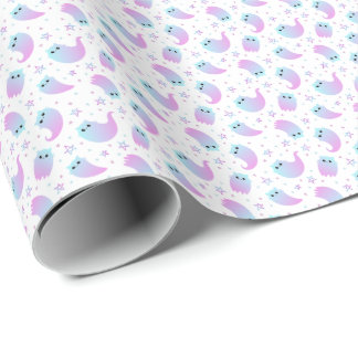 Papel De Regalo Patrón de Halloween de gatos fantasma