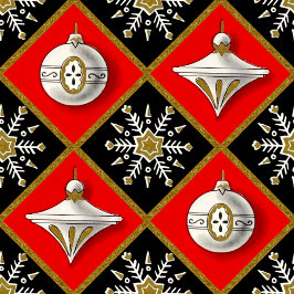 Papel De Regalo Patrón de Harlequin navideño vintage