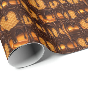 Papel De Regalo Patrón de helado derretido con baldosas lindas