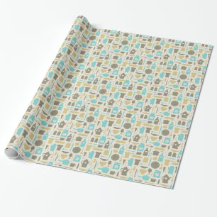 Papel De Regalo Patrón De Herramientas De Cocina