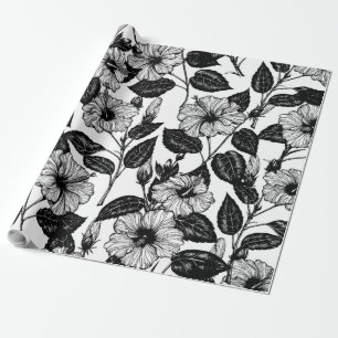 Papel De Regalo Patrón de Hibiscus
