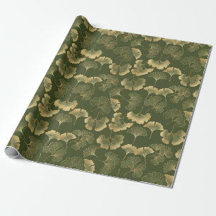 Papel De Regalo Patrón de hoja de Ginkgo Zen