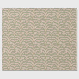Papel De Regalo Patrón de hoja de palma tropical moderna con toque