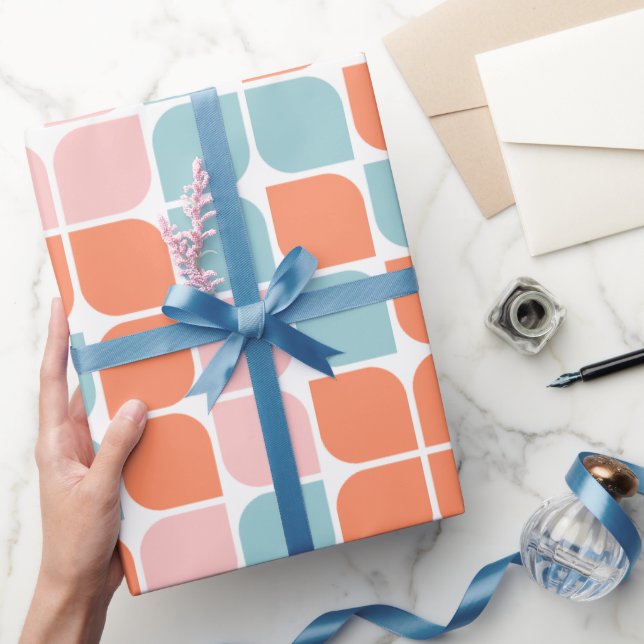 Papel De Regalo Patrón de hoja geométrica (Regalar)