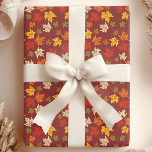Papel De Regalo Patrón de hojas de otoño