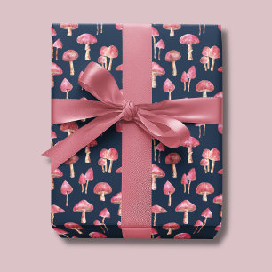 Papel De Regalo Patrón de hongo rosa