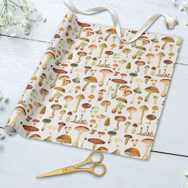 Papel De Regalo Patrón de hongos vintage