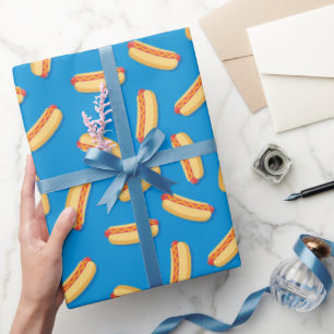 Papel De Regalo Patrón de Hotdogs de comida rápida