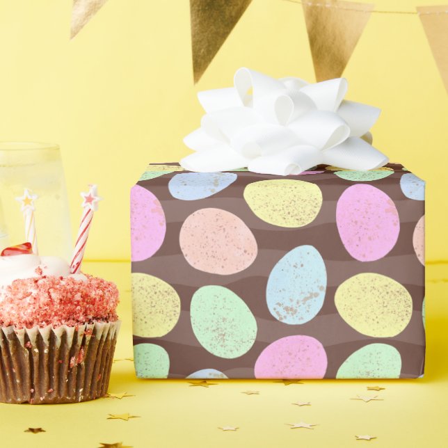 Papel De Regalo Patrón de Huevos de Pascua de Candy (Fiesta de cumpleaños )