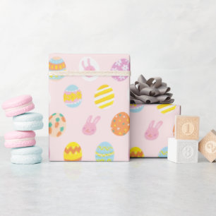 Papel De Regalo Patrón de Huevos de Pascua Pastel Cute
