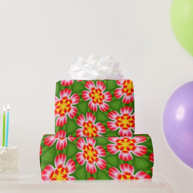 Papel De Regalo Patrón de ilimidades rojas (Regalos de fiesta)