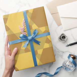 Papel De Regalo Patrón de ilusión óptica Estrella de arena marrón
