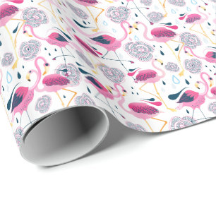 Papel De Regalo Patrón de Ilustracion de flor y flor