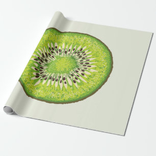 Papel De Regalo Patrón de ilustracion de Kiwi Slice