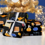 Papel De Regalo Patrón de Ilustraciones Hanukkah de acuarela alegr<br><div class="desc">Crear papel de envoltura de personalizado y envoltura personalizada de regalo para todas las ocasiones. Cuando das un regalo envuelto en papel de personalizado, ¡seguro que pondrás una sonrisa en la cara de todos! Agregue la redacción de su personalizado a este diseño utilizando los cuadros "Editar esta plantilla de diseño"...</div>