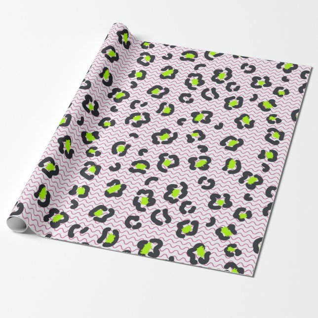 Papel De Regalo Patrón de impresión animal (Desenrollado)