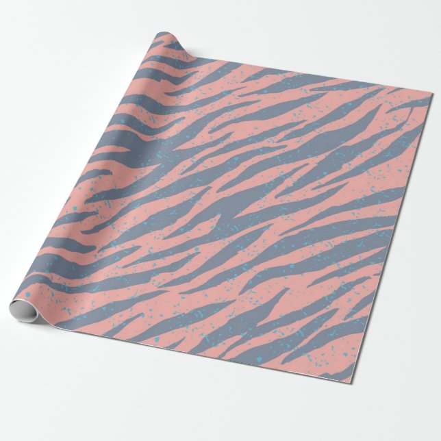 Papel De Regalo Patrón de impresión animal (Desenrollado)