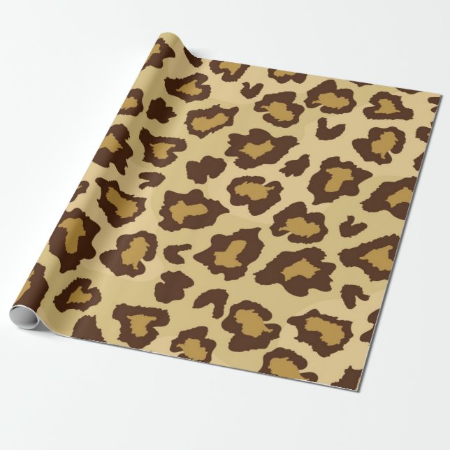 Papel De Regalo Patrón de impresión animal (Desenrollado)