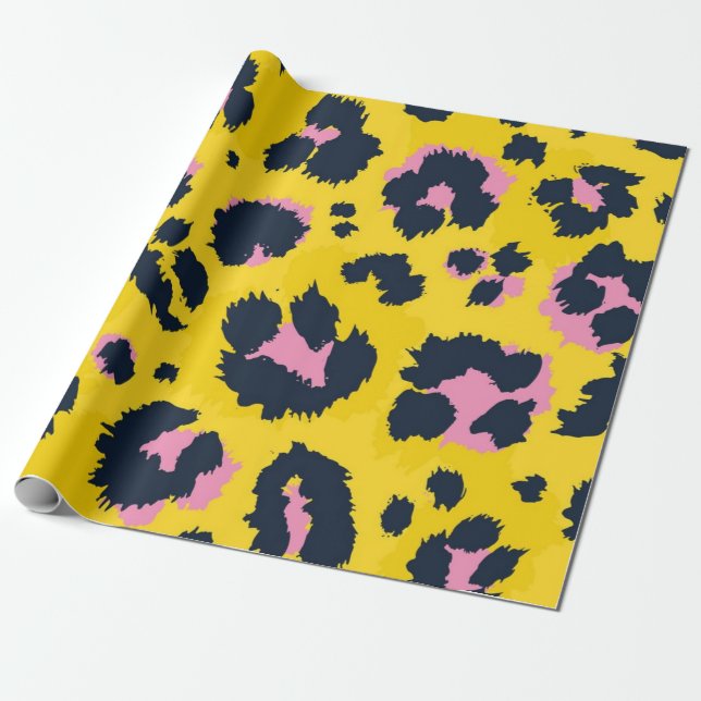 Papel De Regalo Patrón de impresión animal (Desenrollado)