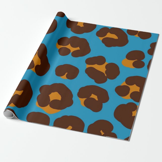 Papel De Regalo Patrón de impresión animal (Desenrollado)