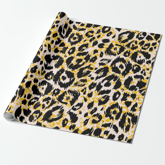 Papel De Regalo Patrón de impresión animal (Desenrollado)