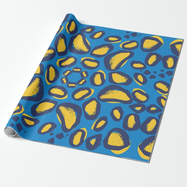 Papel De Regalo Patrón de impresión animal leopardo (Desenrollado)