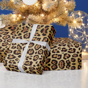 Papel De Regalo Patrón de impresión de animal de leopardo elegante