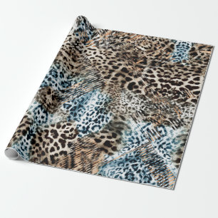 Papel De Regalo Patrón de impresión de animales de puntos leopardo