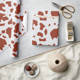 Papel De Regalo Patrón de impresión de animales de vaca de Ayrshir