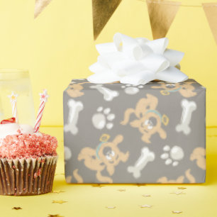 Papel De Regalo Patrón de impresión Scooby-Doo y Paw de cobre