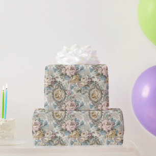 Papel De Regalo Patrón de Inglaterra victoriana de la era de Regen
