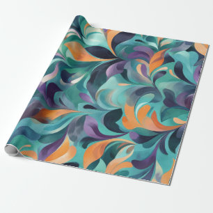 Papel De Regalo Patrón de inspiración Paisley-abstracta vibrante