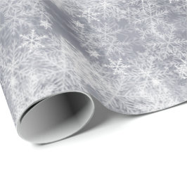 Papel De Regalo Patrón de invierno gris de hielo abstracto,