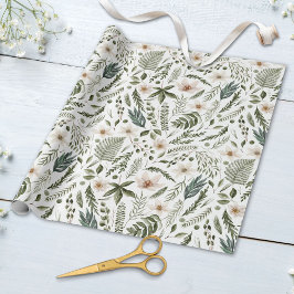 Papel De Regalo Patrón de jardín botánico floral acuarela