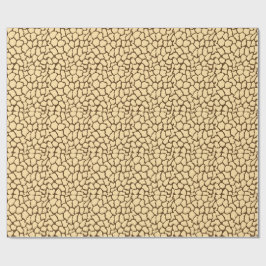 Papel De Regalo Patrón de jirafa marrón – Estampado minimalista de