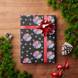 Papel De Regalo Patrón de joya floral brillante