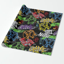 Patrón de juego de grafiti neón