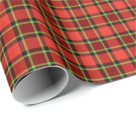 Papel De Regalo Patrón de juego de Navidades rojos y limones brill
