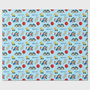 Papel De Regalo Patrón de juguetes personalizados para niños
