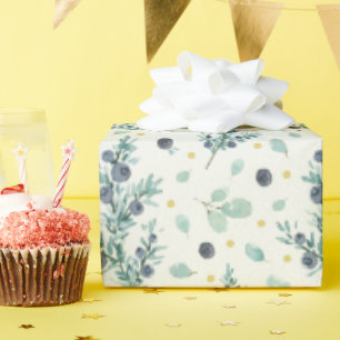 Papel De Regalo Patrón de Juniper y Berries