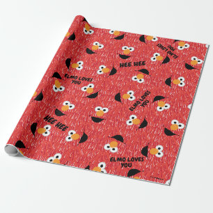 Papel De Regalo Patrón de la cara de la piel de Elmo