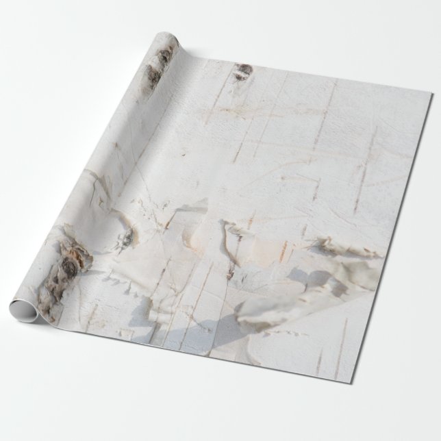 Papel De Regalo Patrón de la corteza de Birch (Desenrollado)